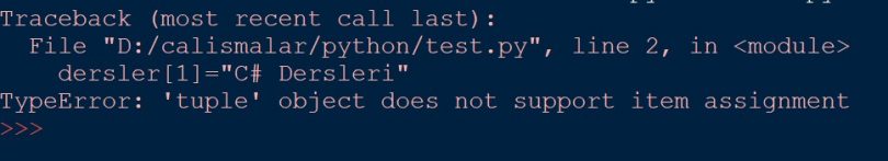 Python Tuple Nedir? Kullanımı ve Özellikleri – Bilişim & Programlama
